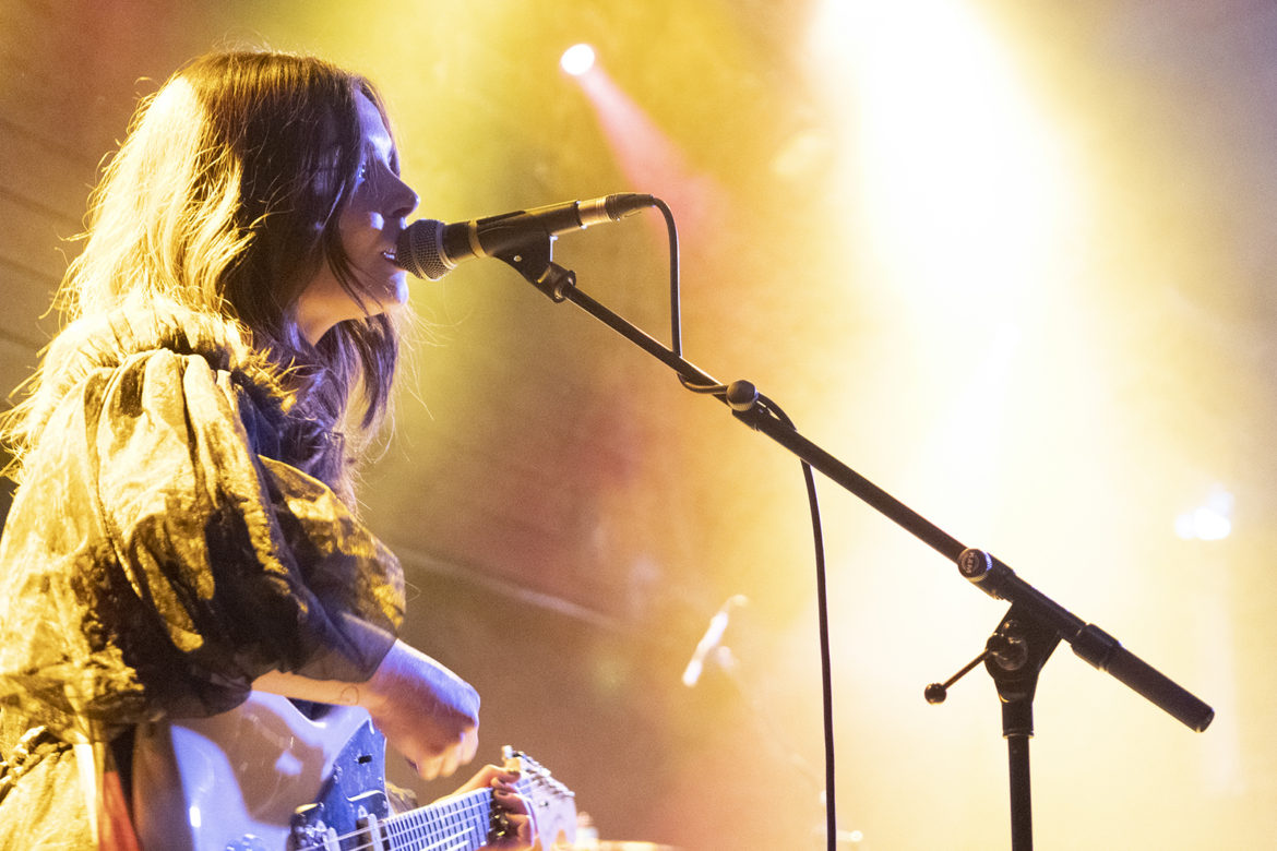 Honeyblood on stage at the Glasgow QMU on 24 October 2019