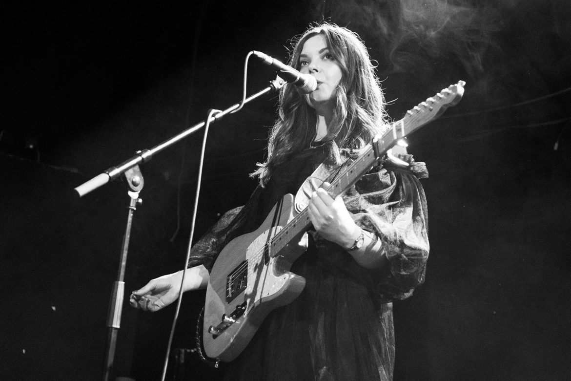 Honeyblood on stage at the Glasgow QMU on 24 October 2019