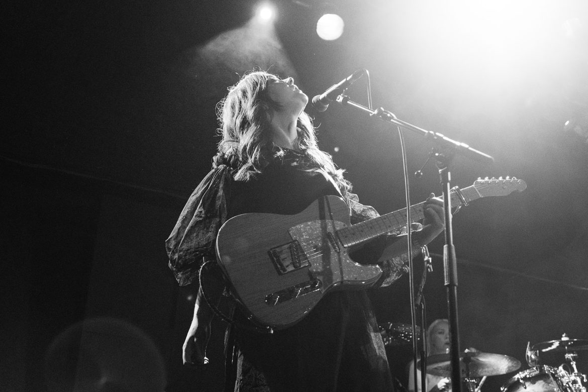 Honeyblood on stage at the Glasgow QMU on 24 October 2019