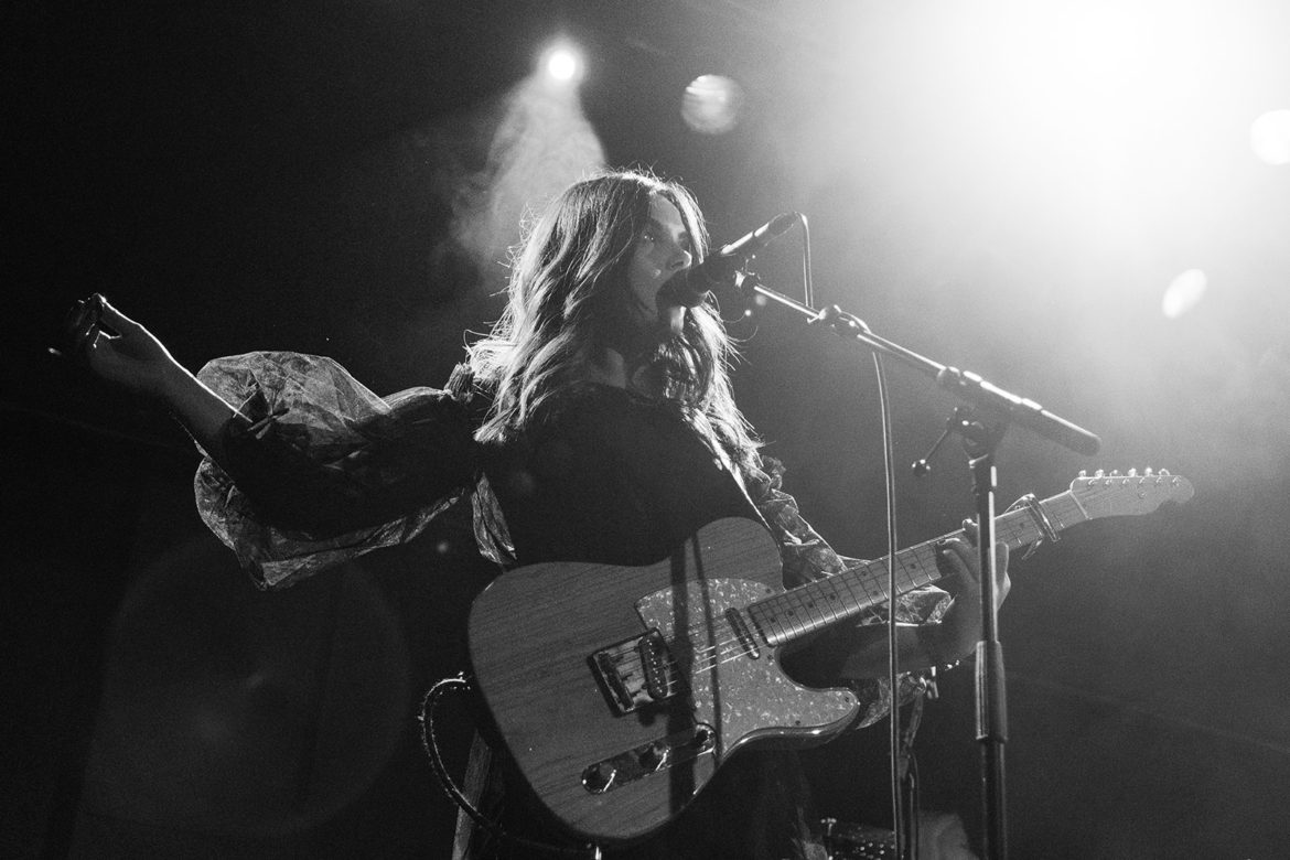 Honeyblood on stage at the Glasgow QMU on 24 October 2019