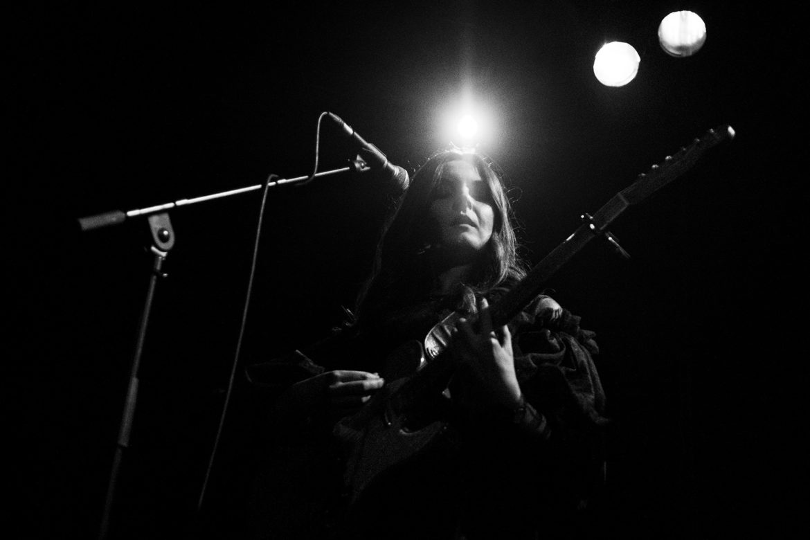 Honeyblood on stage at the Glasgow QMU on 24 October 2019