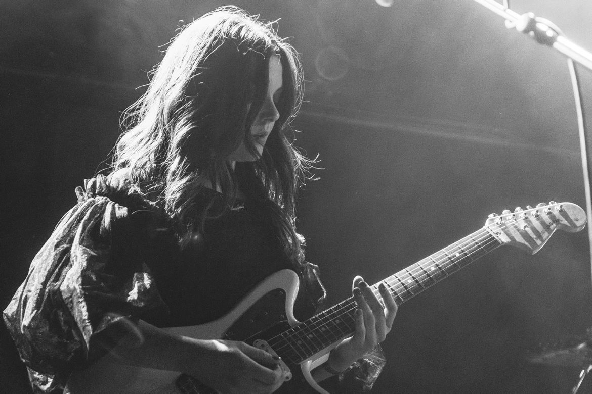 Honeyblood on stage at the Glasgow QMU on 24 October 2019