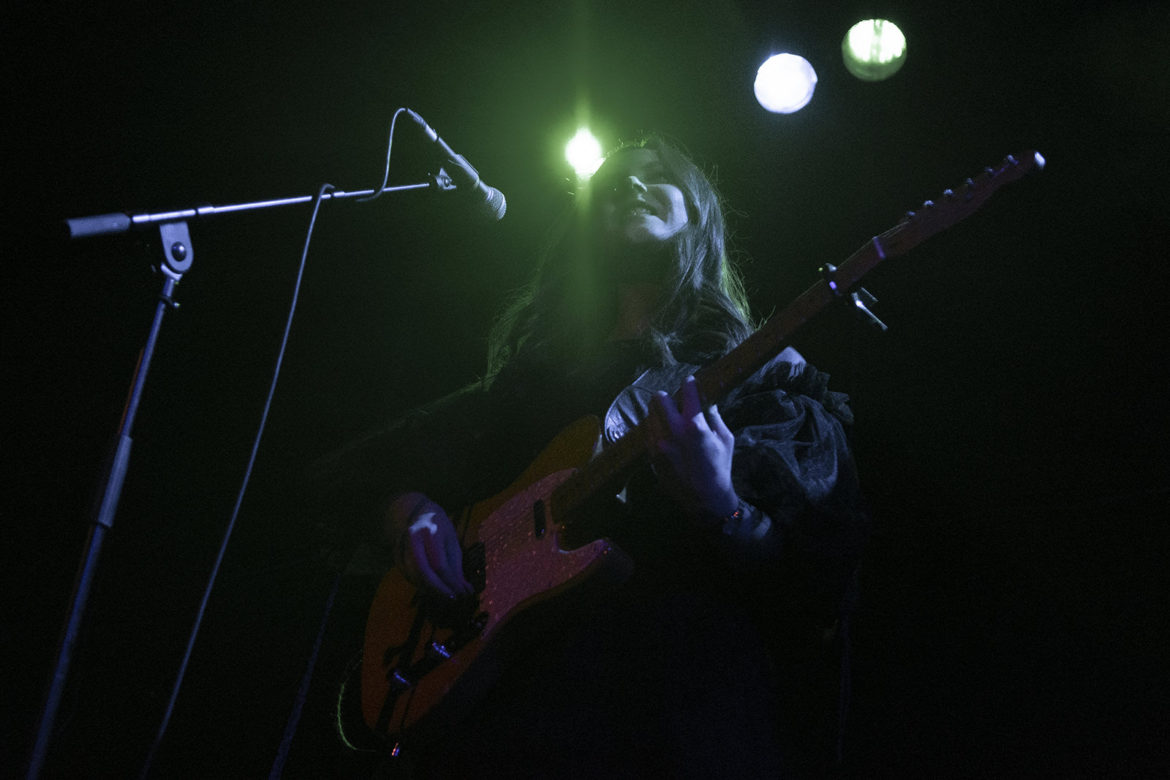 Honeyblood on stage at the Glasgow QMU on 24 October 2019