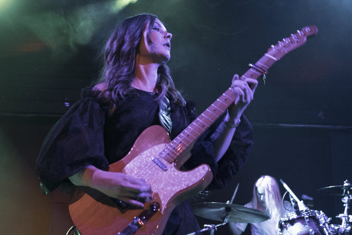 Honeyblood on stage at the Glasgow QMU on 24 October 2019