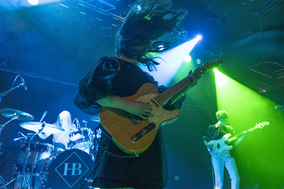 Honeyblood on stage at the Glasgow QMU on 24 October 2019