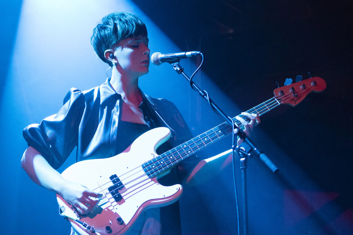 Honeyblood on stage at the Glasgow QMU on 24 October 2019