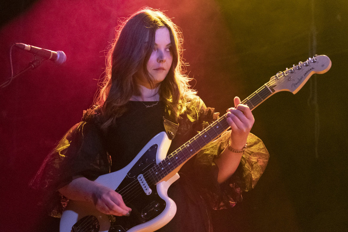 Honeyblood on stage at the Glasgow QMU on 24 October 2019