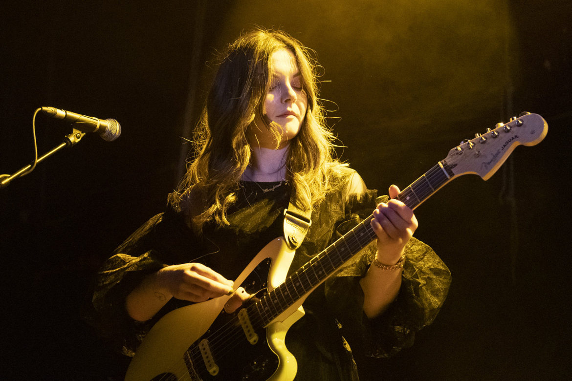 Honeyblood on stage at the Glasgow QMU on 24 October 2019